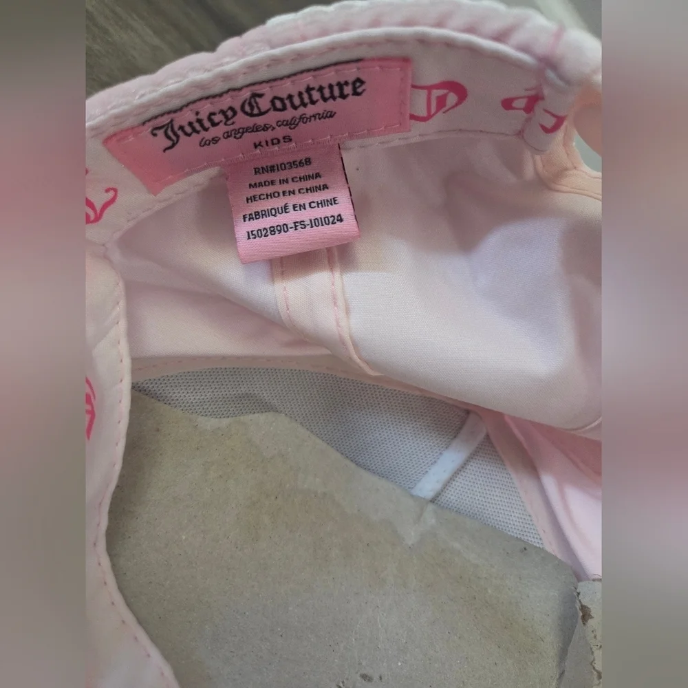 Girls Juicy Couture Pink Leopard Cap NWT